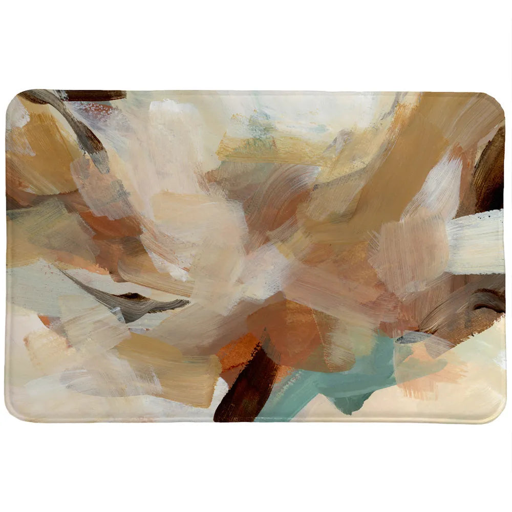 Warm and Cozy Abstract Memory Foam Rug
