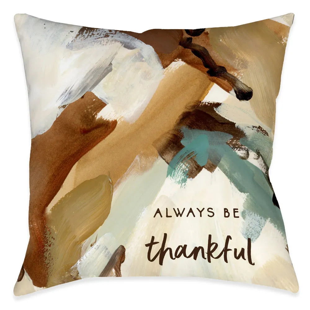 Warm and Cozy Thankful Indoor Decorative Pillow