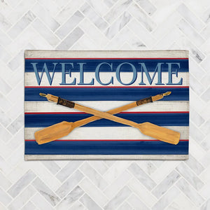 Welcome Oars Chenille Accent Rug