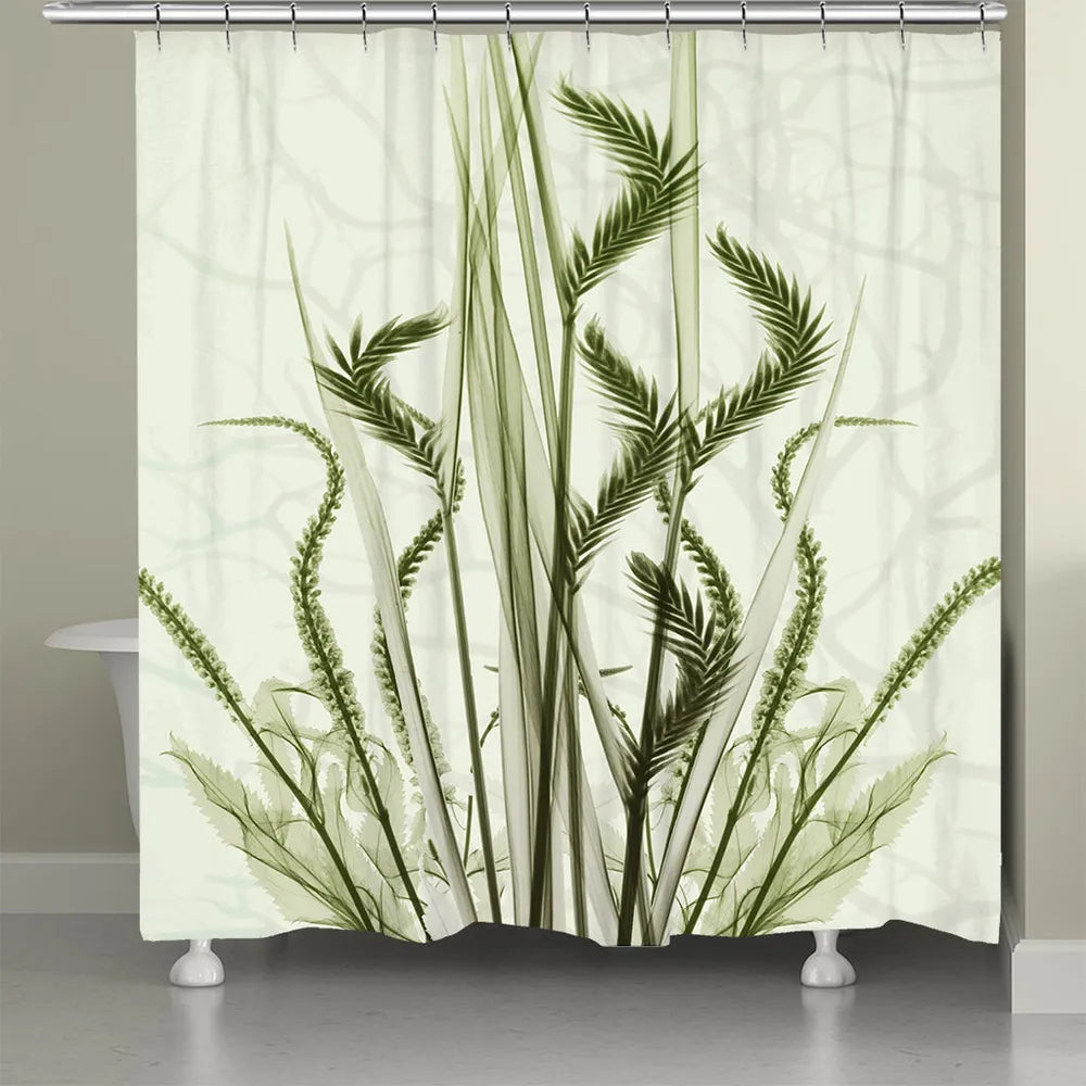 Whispering Green Garden Shower Curtain