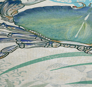 Blue Crab Shower Curtain