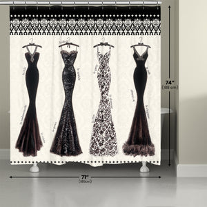 Couture Noir Shower Curtain