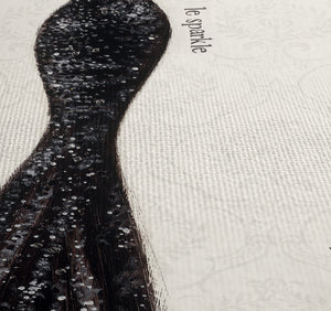 Couture Noir Shower Curtain