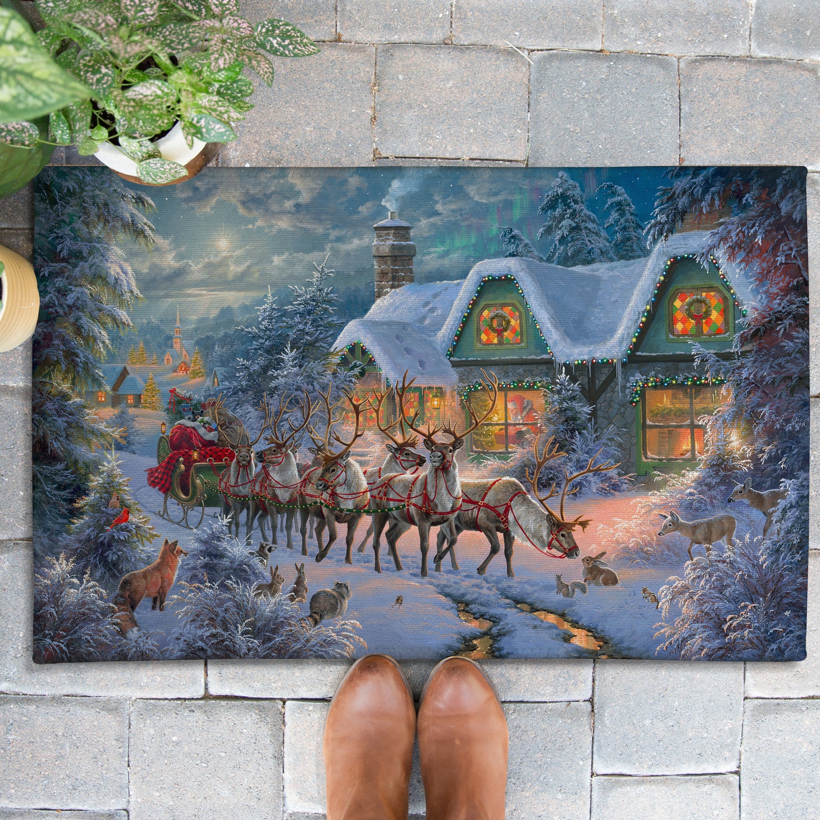 Christmas Magic Outdoor Doormat