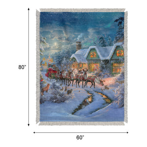 Christmas Magic Woven Throw Blanket