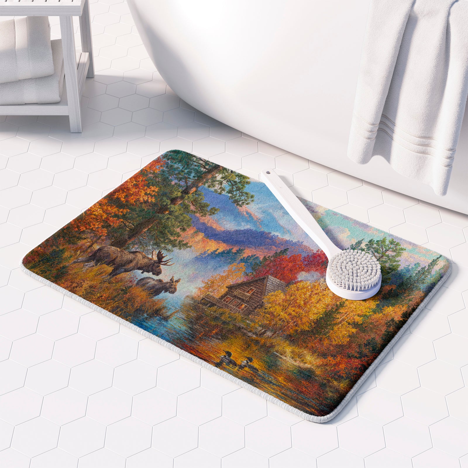 Adirondack Lake Memory Foam Rug