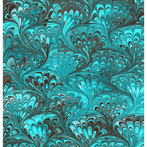 Aqua Marble Shower Curtain