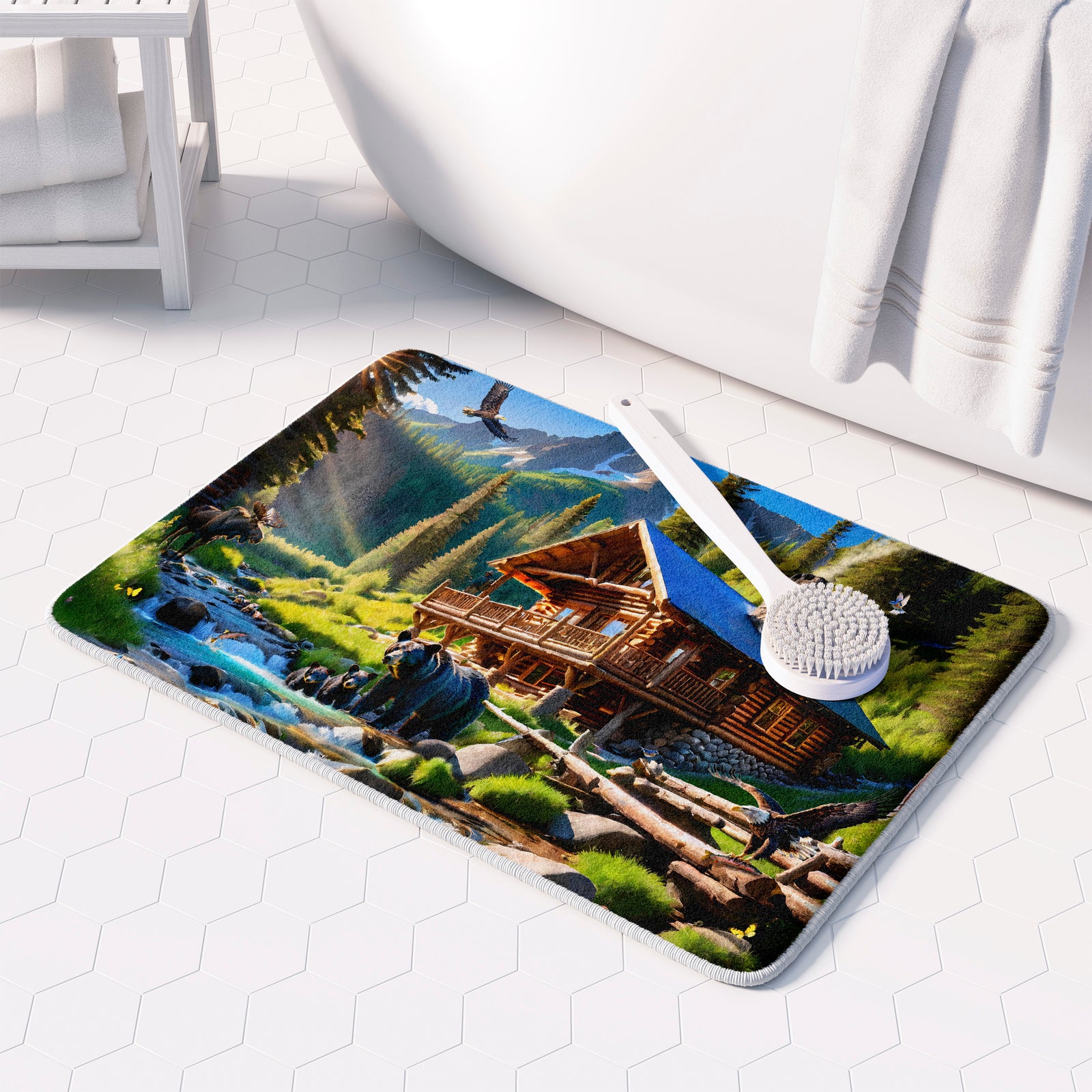 Bear Creek Crossing Memory Foam Rug