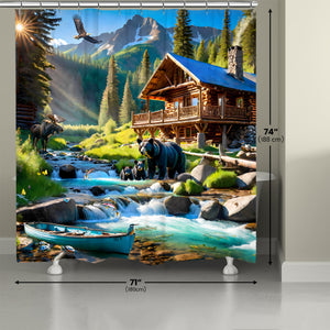 Bear Creek Crossing Shower Curtain