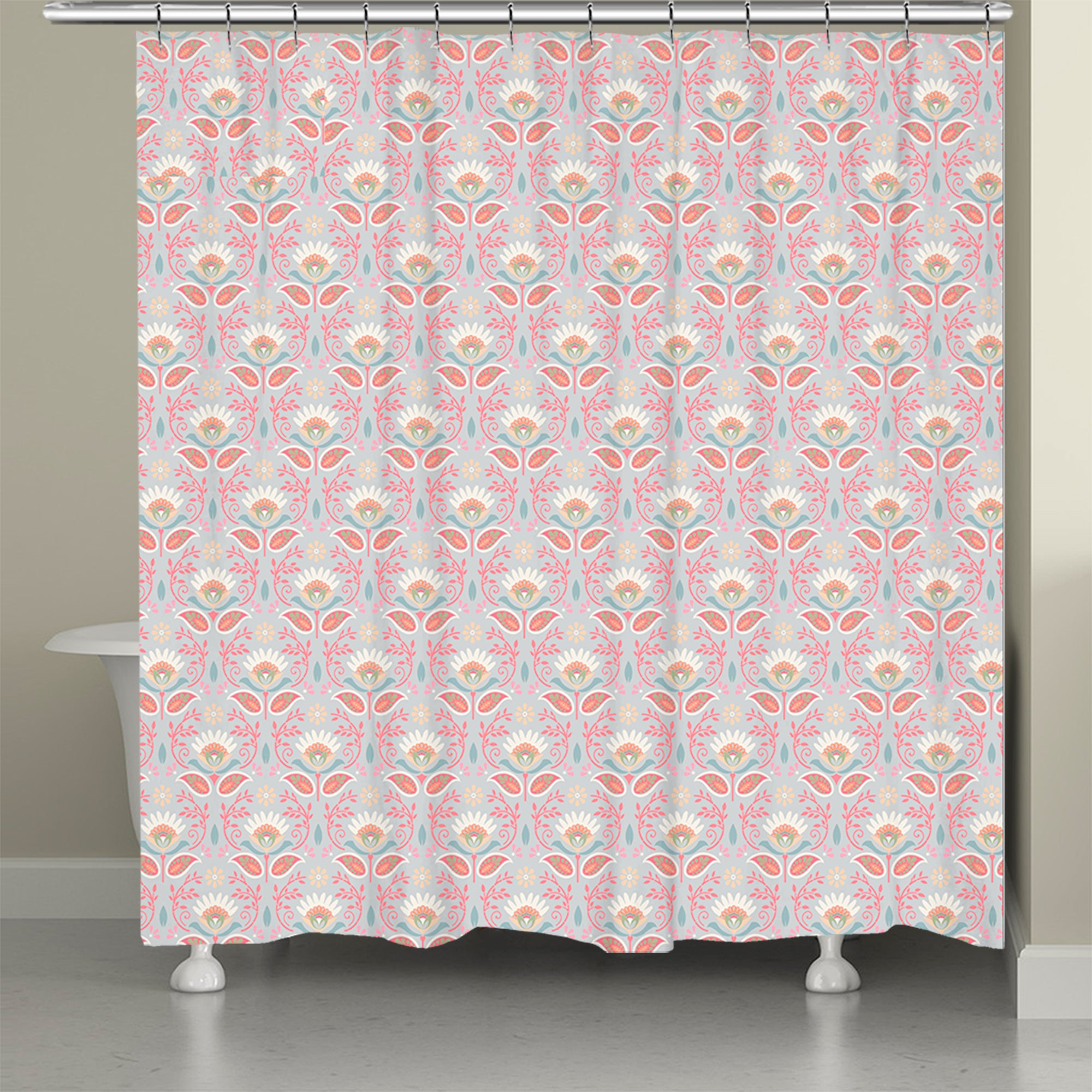 kathy ireland® HOME Bellini Floral Shower Curtain