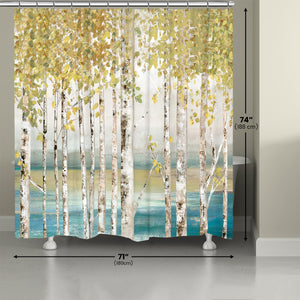 Birches Of Autumn Shower Curtain