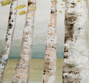 Birches Of Autumn Shower Curtain