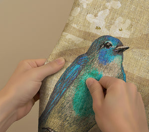 Birds and Blossoms Shower Curtain