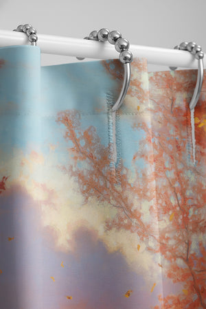 Black Bear Cabin Shower Curtain
