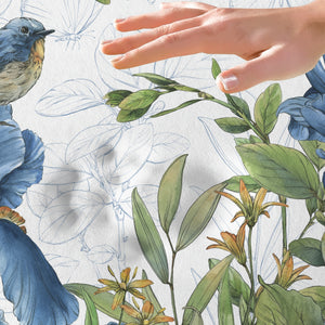 Blue Botanica Memory Foam Rug