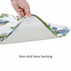 Blue Botanica Memory Foam Rug