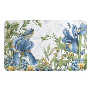 Blue Botanica Memory Foam Rug