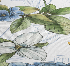 Blue Botanica Shower Curtain