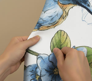 Blue Botanica Shower Curtain