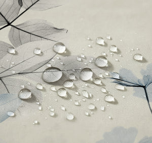 Whispering Blue Botanicals Shower Curtain