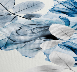 Whispering Blue Botanicals Shower Curtain