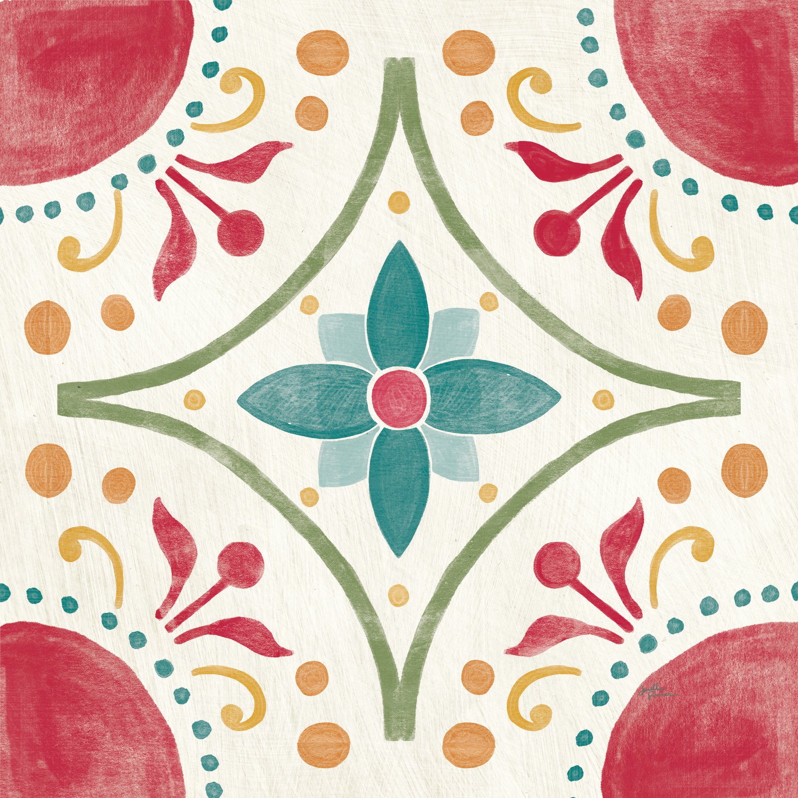 Boho Medallion Indoor Decorative Pillow