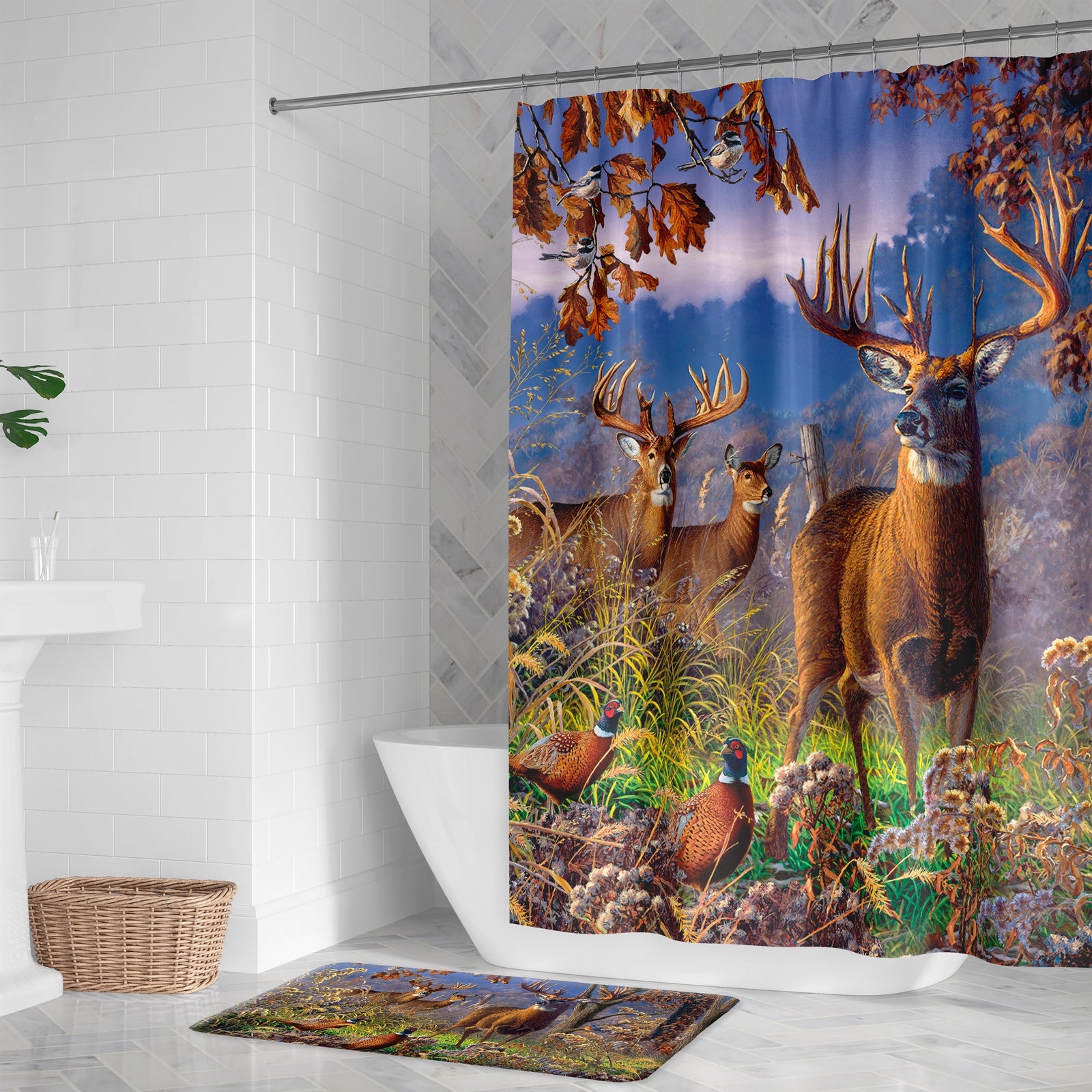 Autumn Buck Shower Curtain