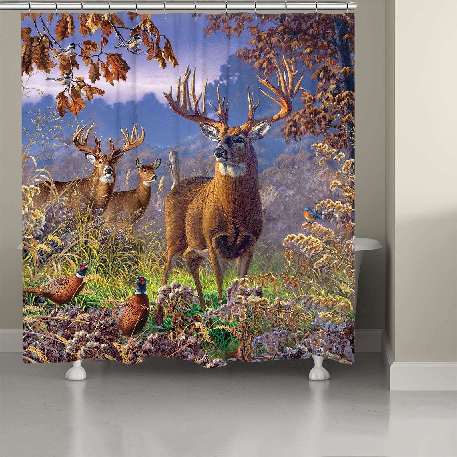Autumn Buck Shower Curtain