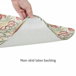 Classic English Floral Memory Foam Rug