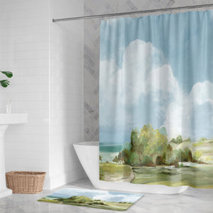 Clouds Over Hills Memory Foam Rug