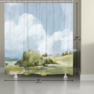 Clouds Over Hills Shower Curtain
