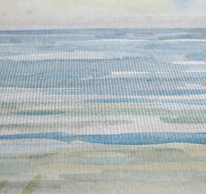 Coastal Sanctuary Sailboat Shower Curtain