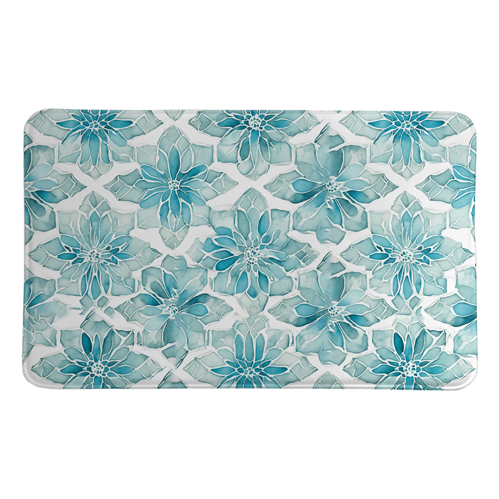 Crackled Glass Memory Foam Rug