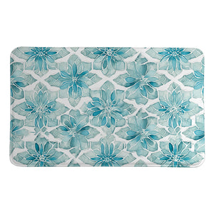 Crackled Glass Memory Foam Rug