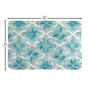 Crackled Glass Memory Foam Rug