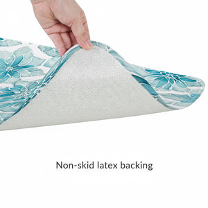 Crackled Glass Memory Foam Rug