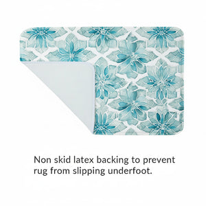 Crackled Glass Memory Foam Rug