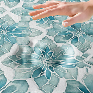 Crackled Glass Memory Foam Rug