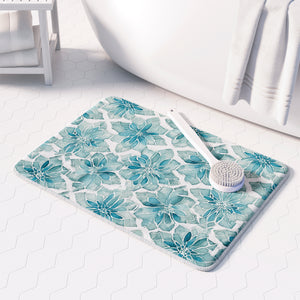Crackled Glass Memory Foam Rug
