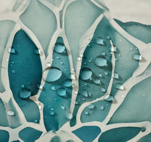 Crackled Glass Shower Curtain