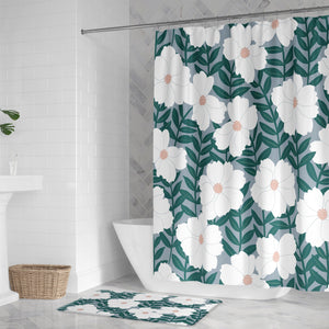 kathy ireland® HOME Delicate Floral Magnolia Shower Curtain