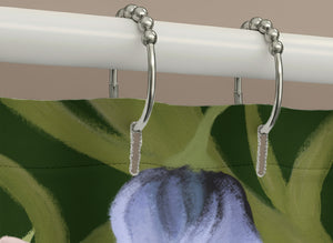 Deep Green Meadow Shower Curtain
