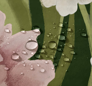 Deep Green Meadow Shower Curtain