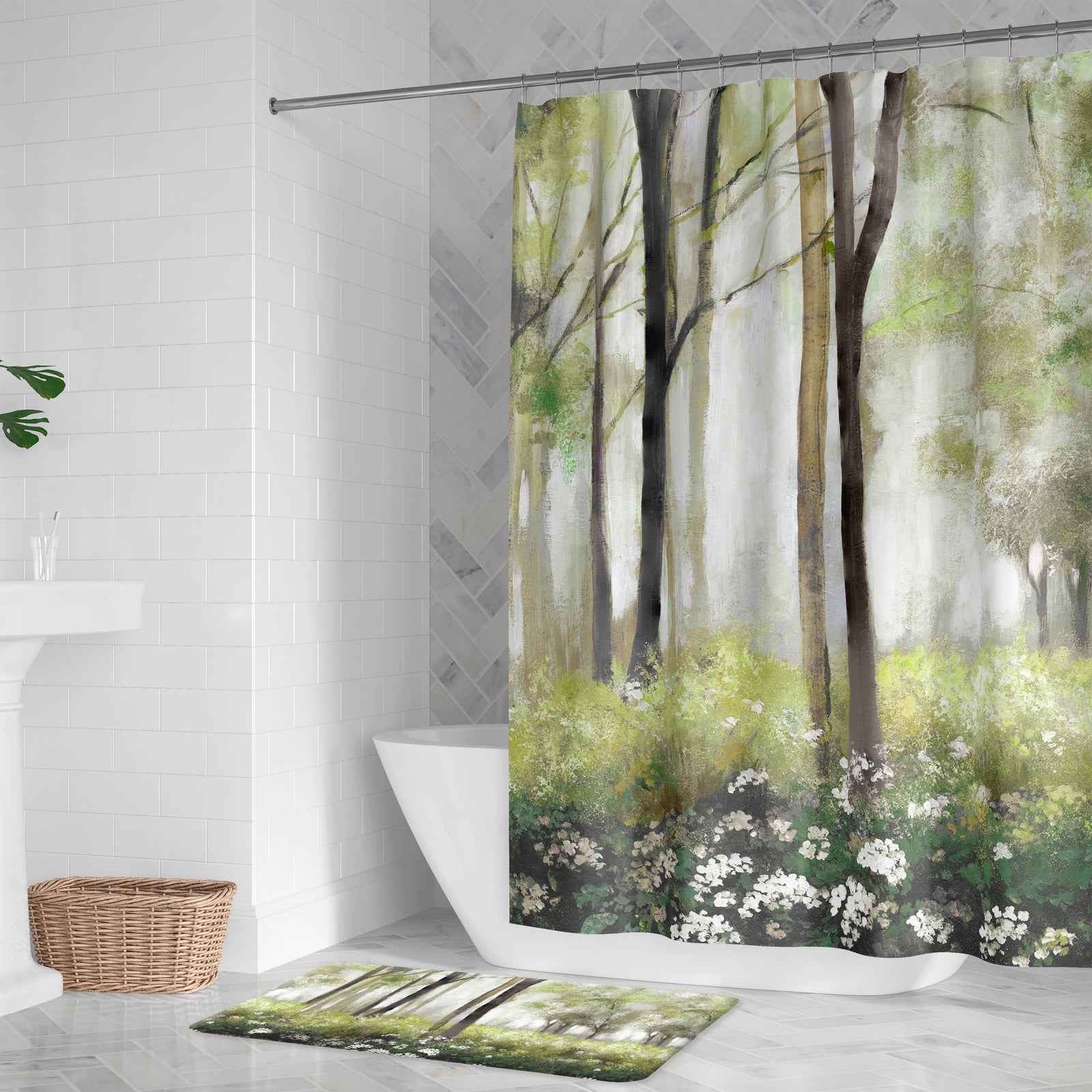 Enchanted Woods Shower Curtain