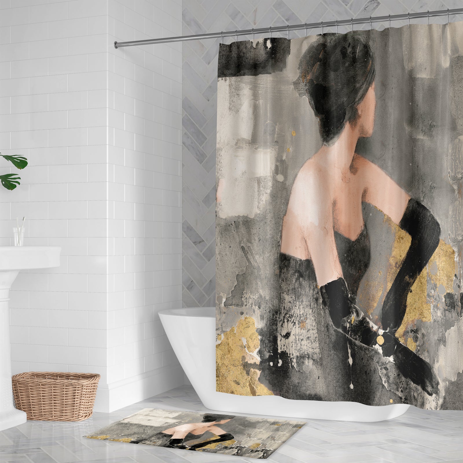 Evening Chic Shower Curtain