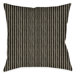 kathy ireland® HOME Farmhouse Stripe Black Indoor Decorative Pillow