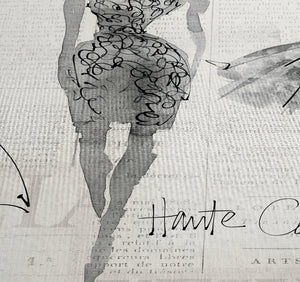 Fashion Sketchbook Shower Curtain