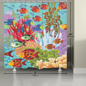 Fish in the Hood Shower Curtain