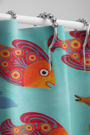 Fish in the Hood Shower Curtain