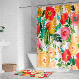 Floral Celebrations Memory Foam Rug